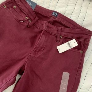 Gap stretch mid rise regular skinny denim